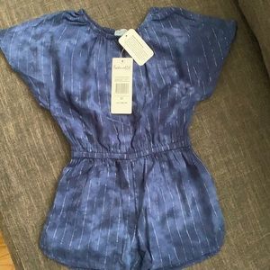Splendid kids Navy tie dye romper size 4